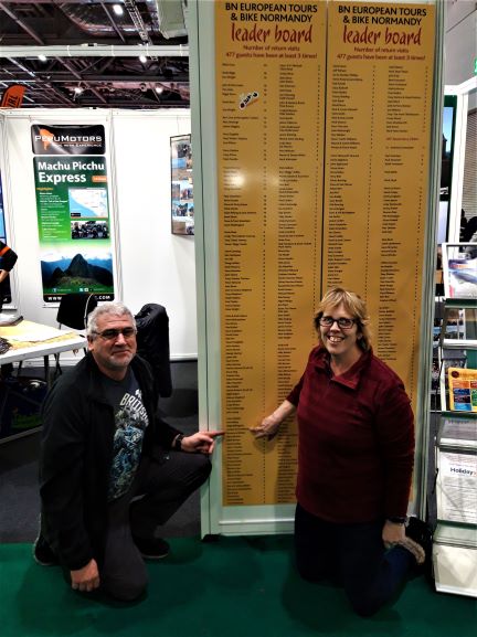Gordon & Sue have been 6 times...