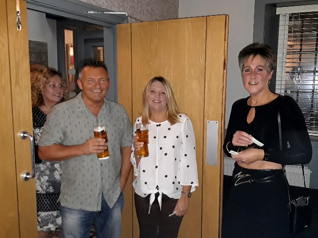 Mike (smiling!!) & Tracey