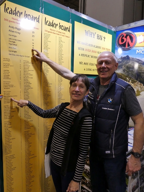 Janet 10 trips & Nigel 18 trips !