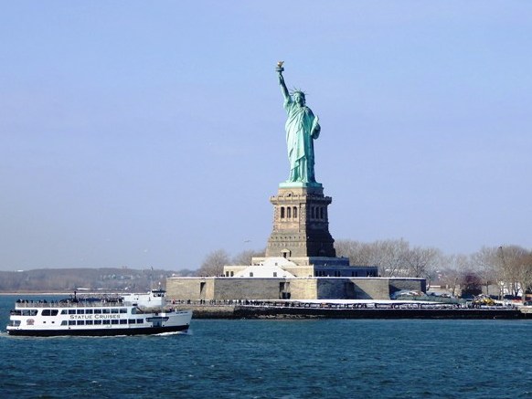 to see the Statue of Liberty