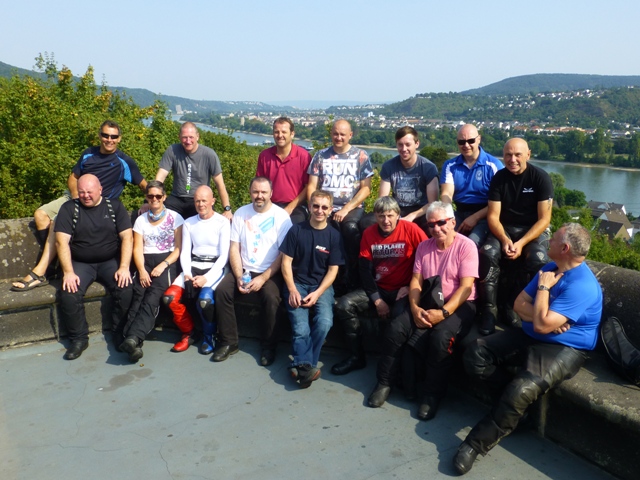 The Group on the 4x4 Tour overlooking the Rhine